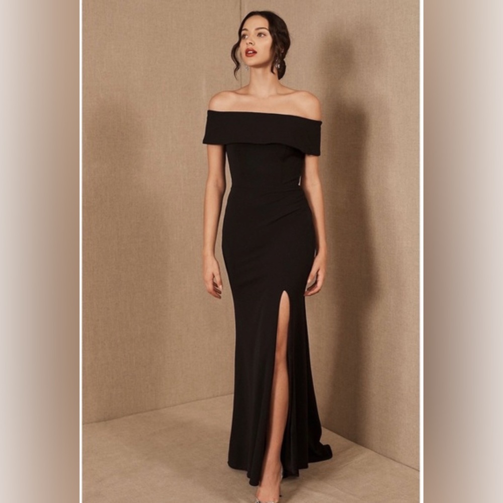 BHLDN Delice Off the Shoulder Crepe Dress